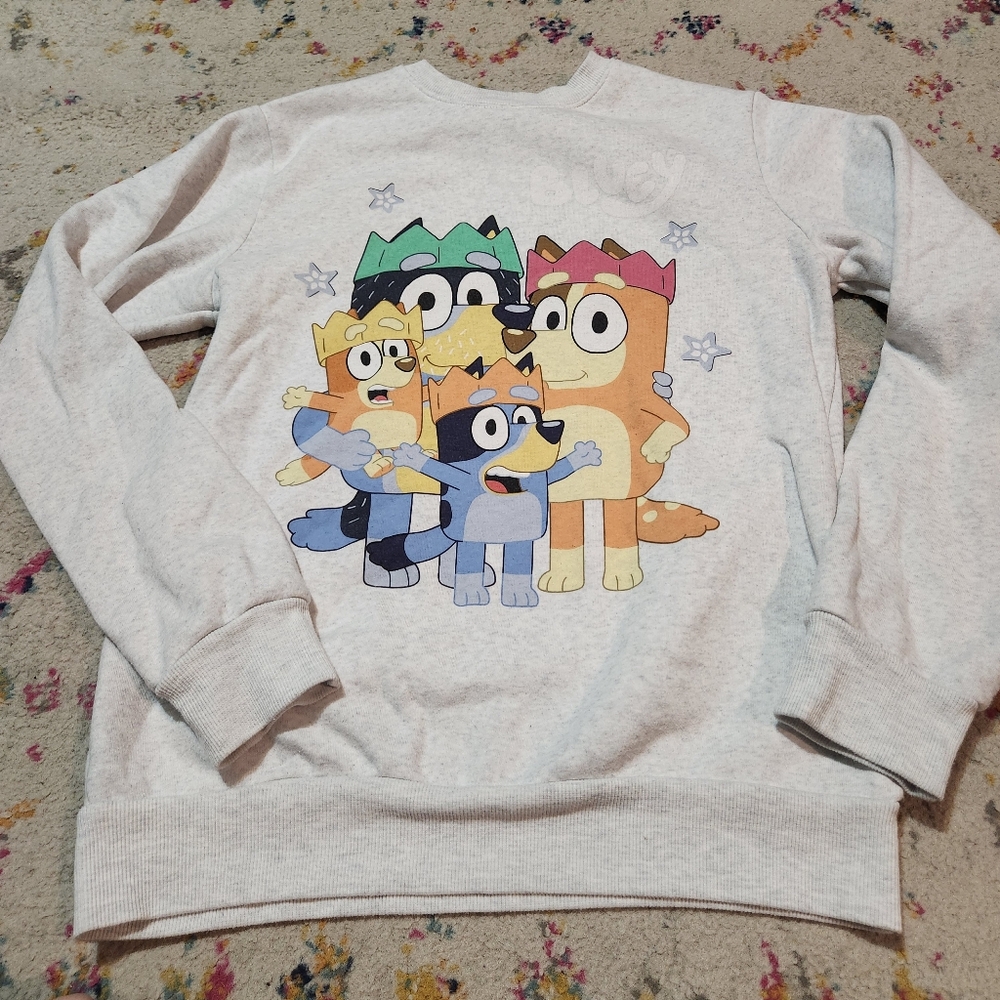 💘 Grey Bluey Crewneck Sweatshirt